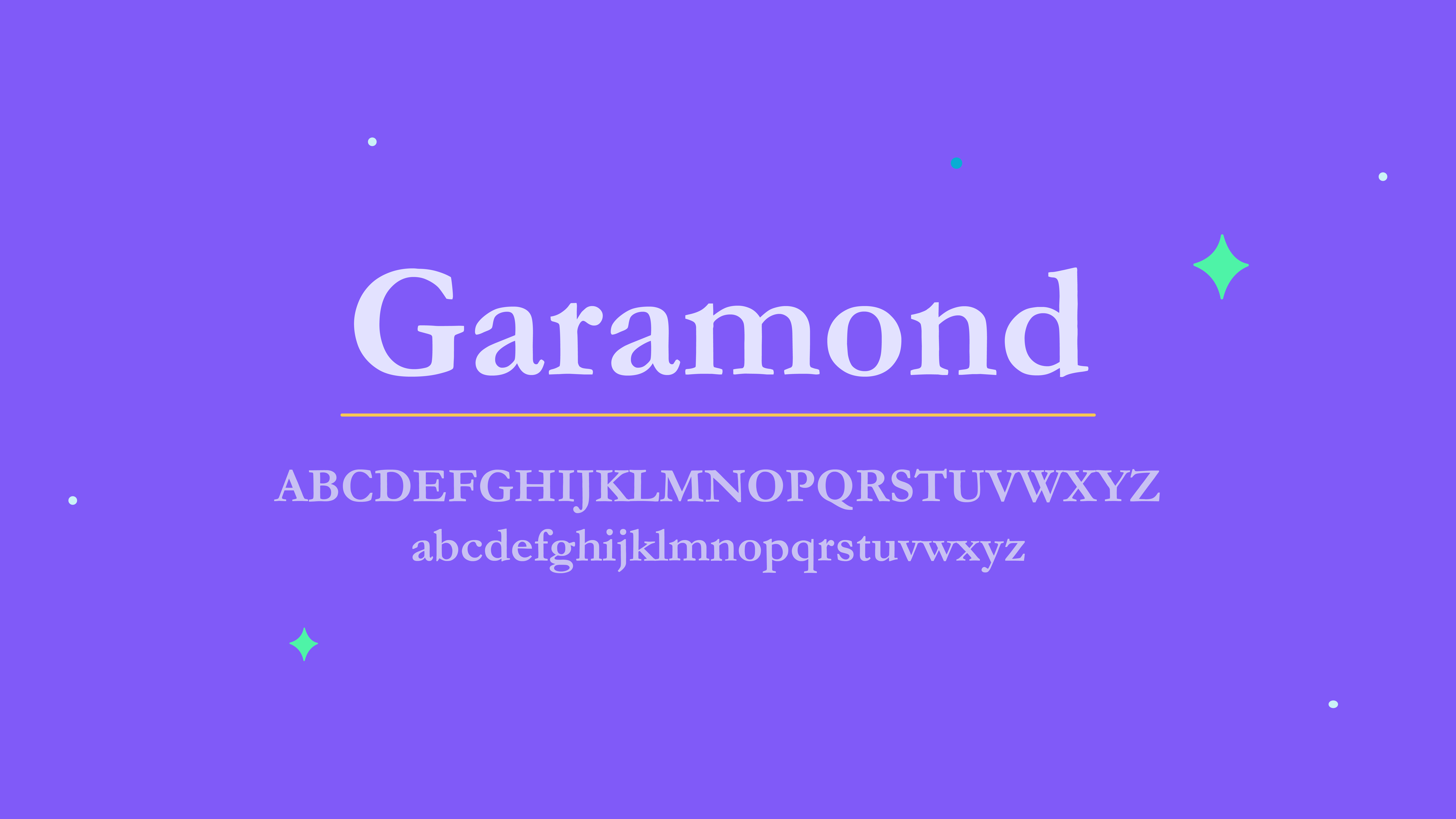 Garamond font