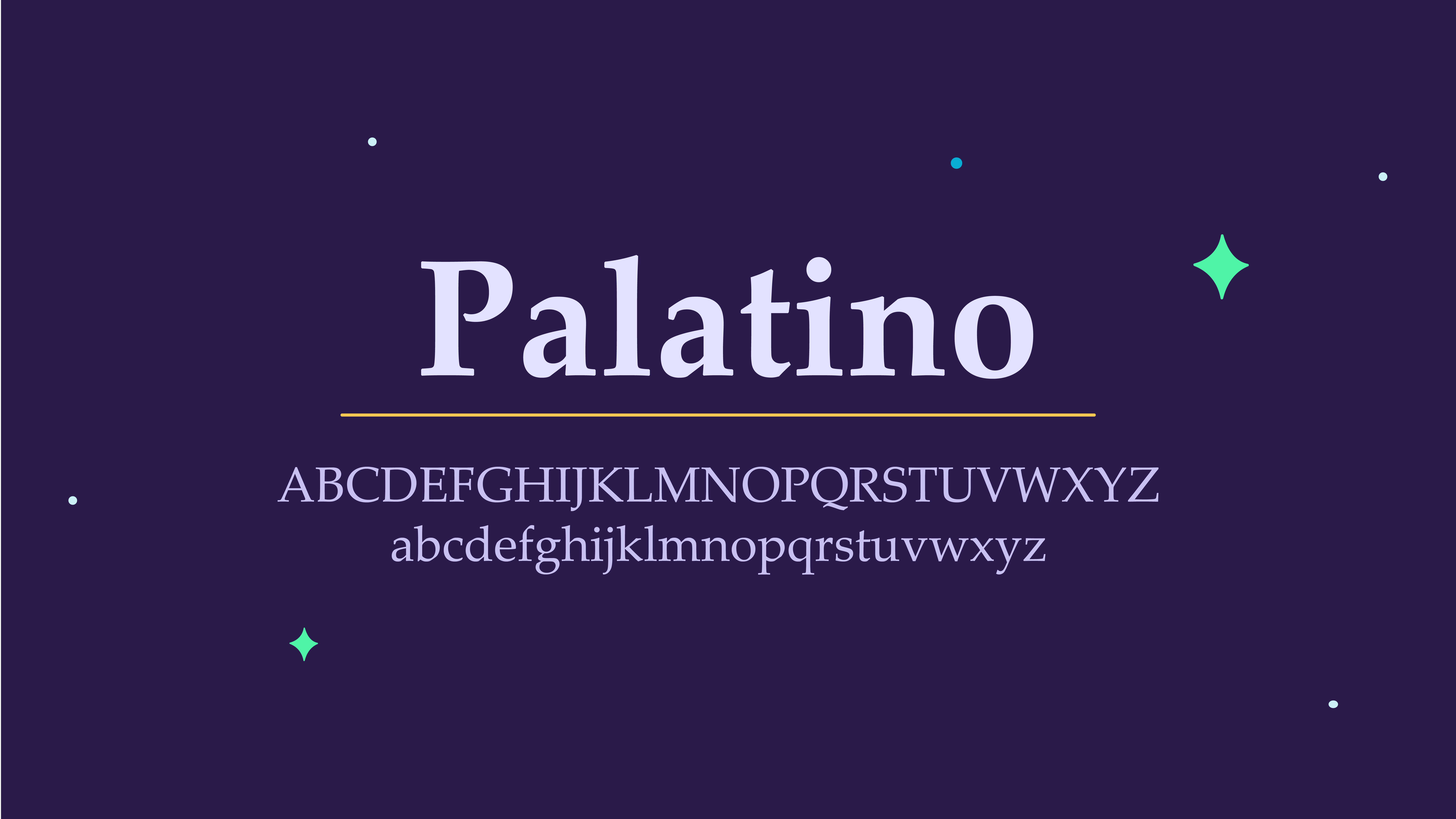 Palatino font