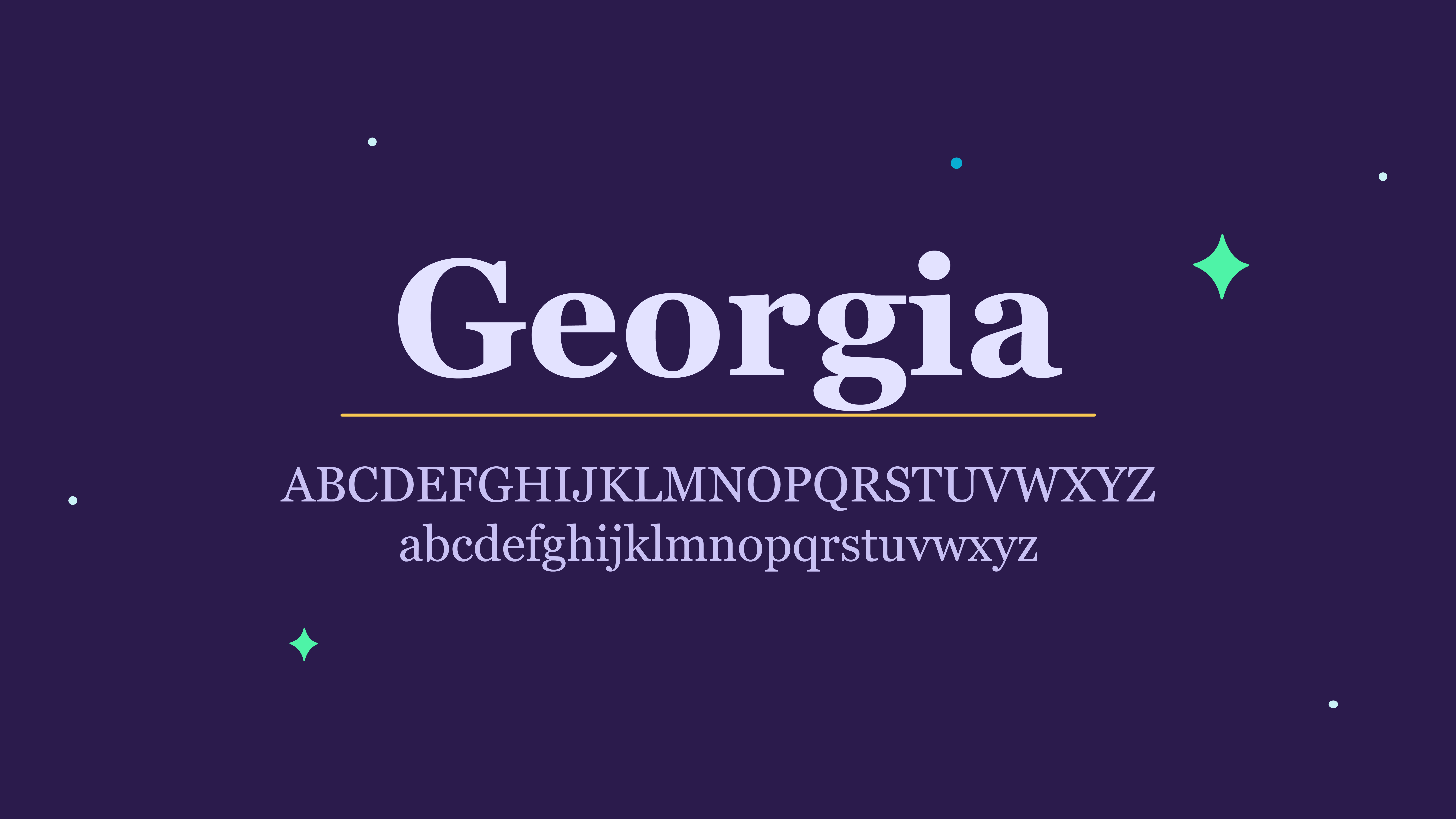 Georgia font