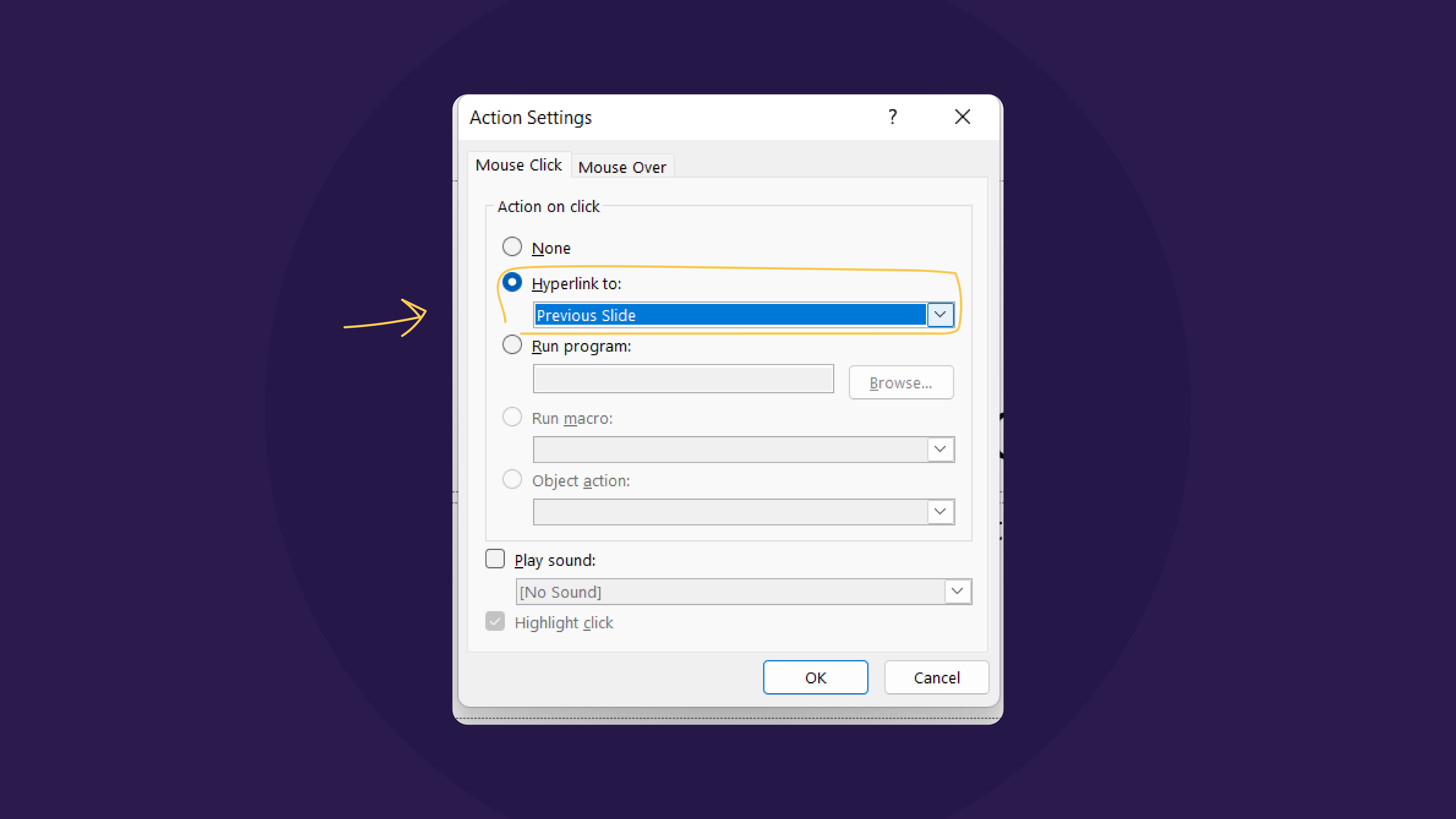 Inserting hyperlink to the shape 1